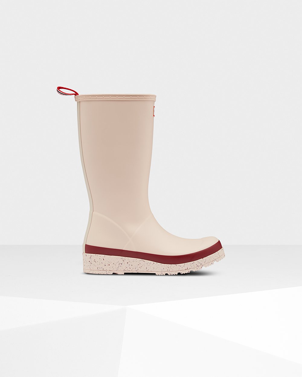 Hunter Original Tall Speckle Rain Play Boots - Sale Online Womens Grey Pink/Grey Red - AEVSZG526